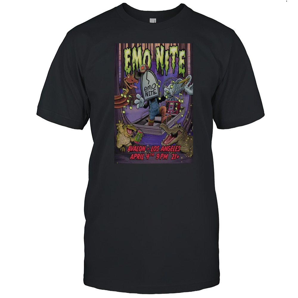 Emo Nite At Avalon Hollywood In Los Angeles CA On Apr 4 2025 Tour Poster T-Shirts