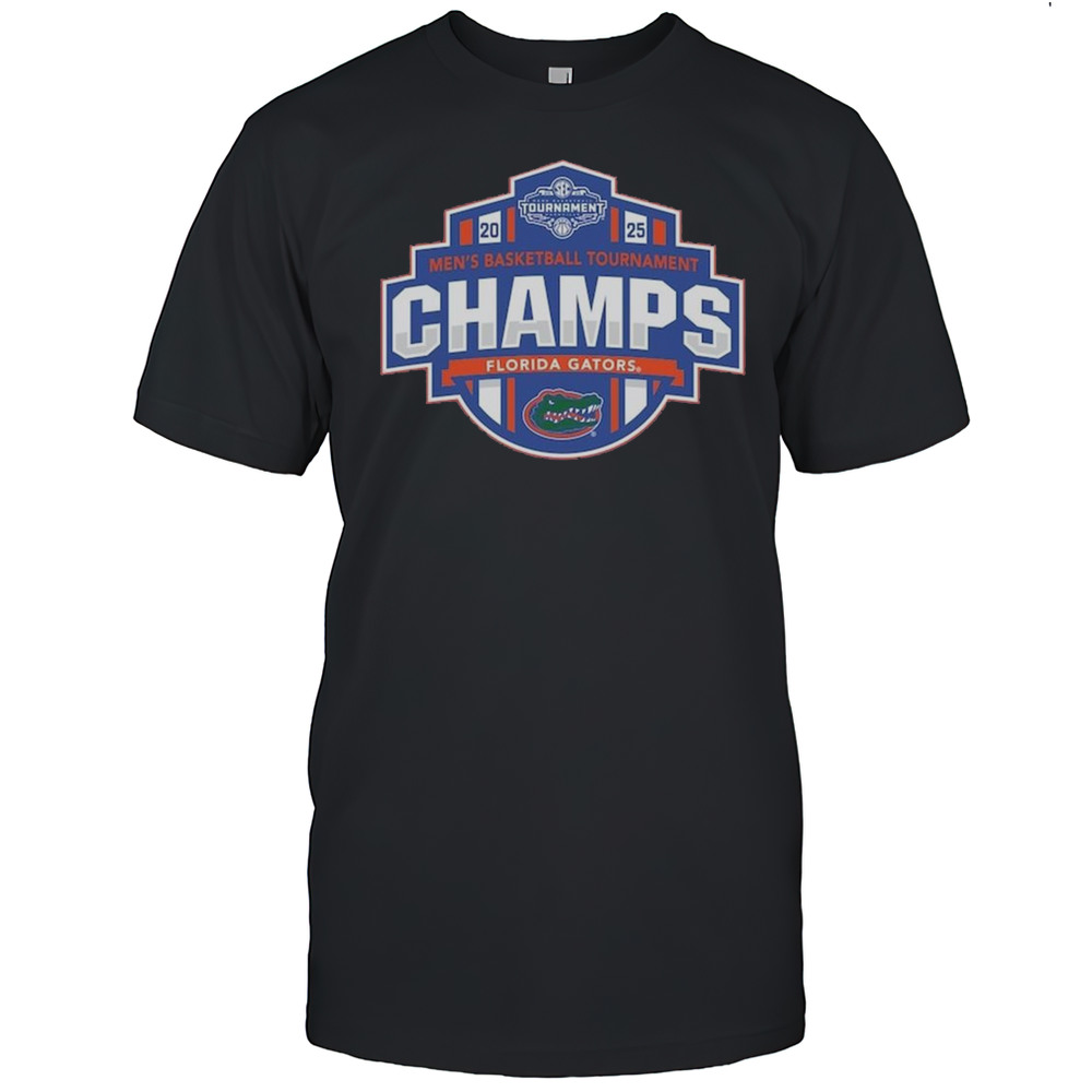 Florida Gators 2025 SEC Mens Basketball Conference Tournament Champions Locker Room Shirt