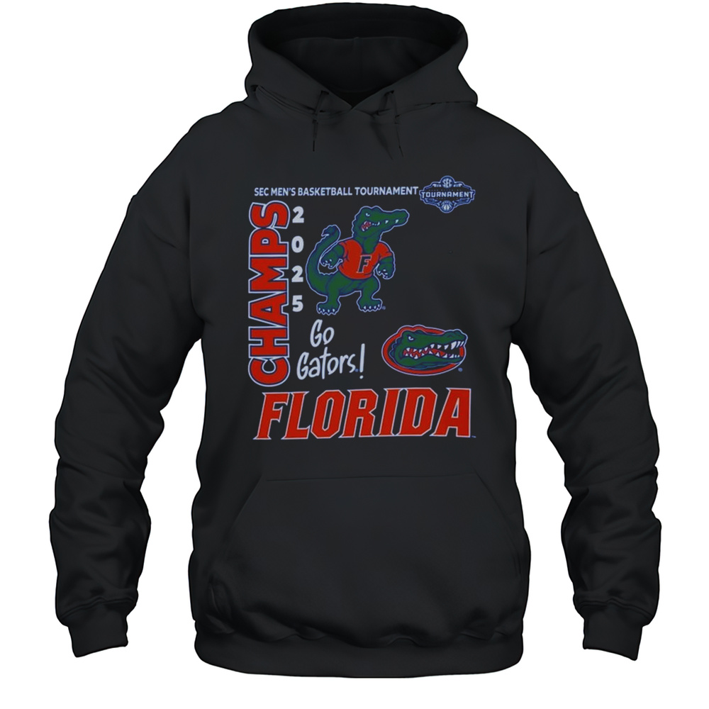 Florida Gators The Victory 2025 SEC Mens Basketball Conference Tournament Champions Shirt Unisex Hoodie