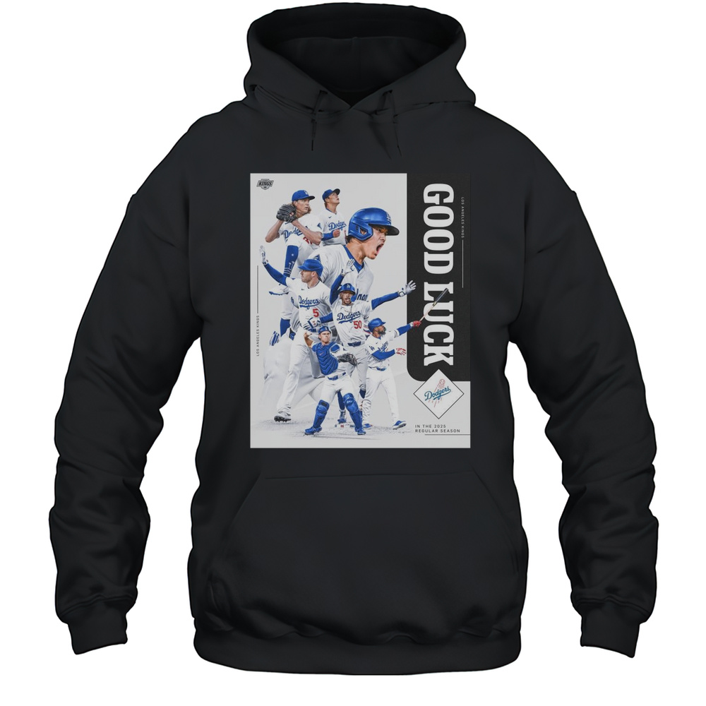 Good Luck In Japan Los Angeles Dodgers Baseball MLB In The 2025 Regular Season T-shirt Unisex Hoodie