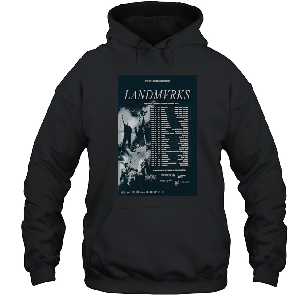 Landmvrks Festivals  Shows Europe Summer 2025 Shirt Unisex Hoodie