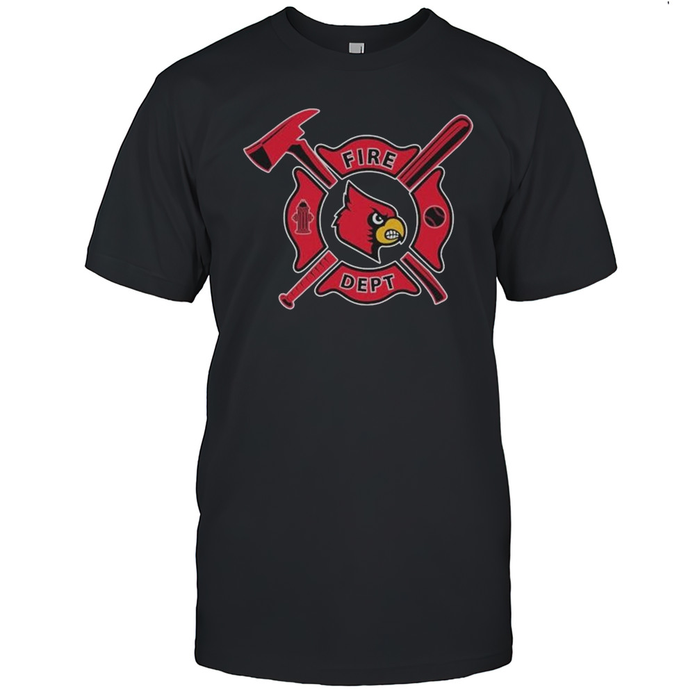 Louisville Cardinals Fire Dept Firefighters T-shirt