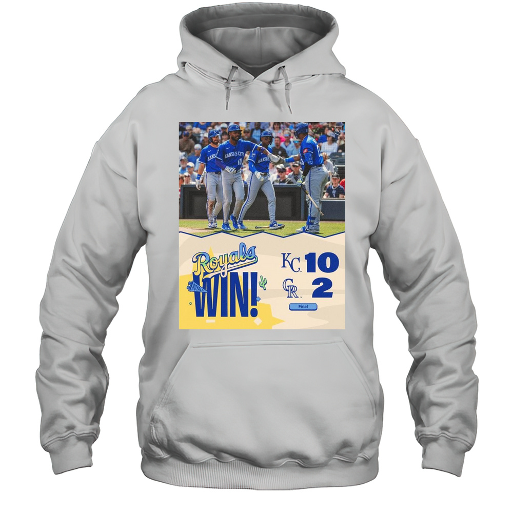 Maikel Garcia Salvador Perez Kansas City Royals Win Colorado Rockies Baseball Final Score 10 -2 T-shirt Unisex Hoodie