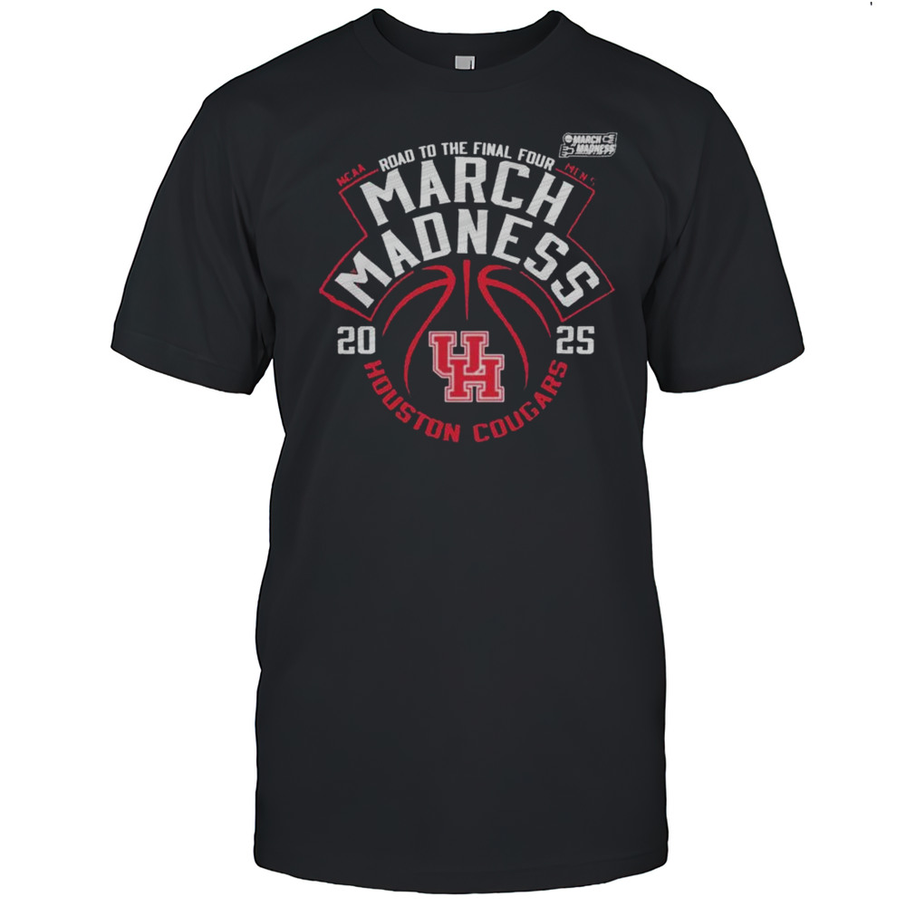 March Madness Houston Cougars 2025 NCAA Mens Tournament Road To The Final Four Logo Shirt