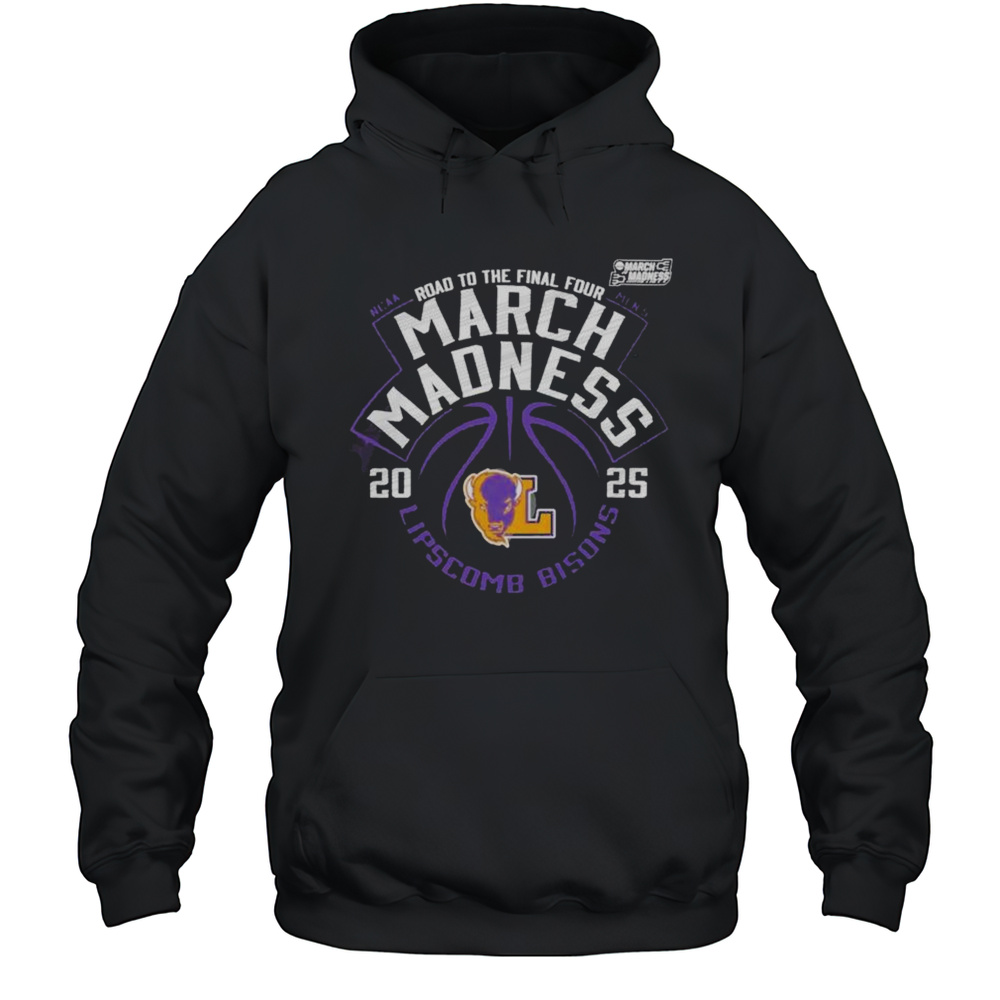 March Madness Lipscomb Bisons 2025 NCAA Mens Tournament Road To The Final Four Logo Shirt Unisex Hoodie
