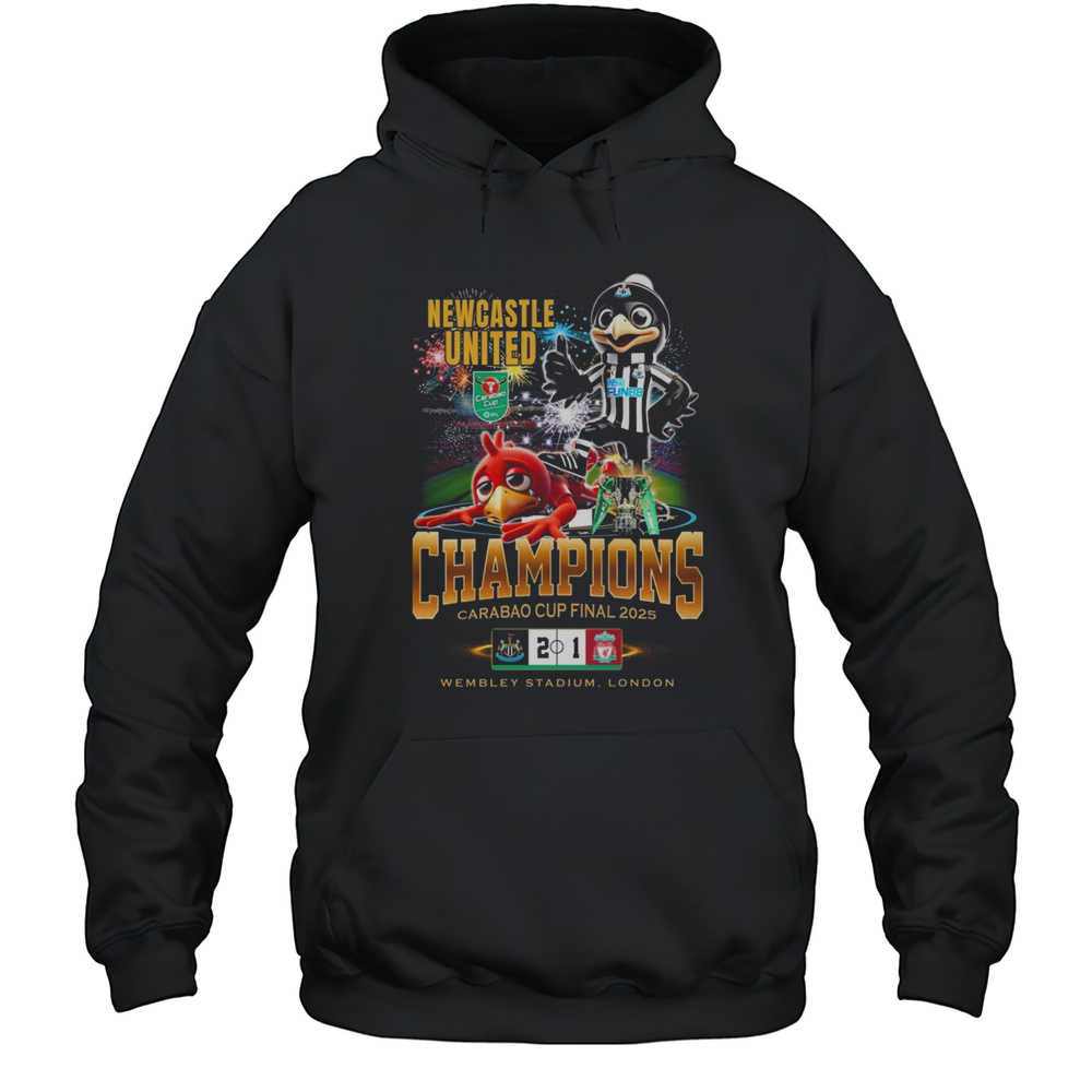 Newcastle United Carabao Cup Final 2025 Champions T-Shirts Unisex Hoodie