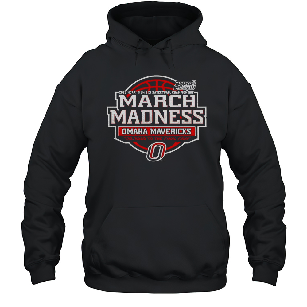 Omaha Mavericks 2025 NCAA Mens D1 Basketball Championship March Madness Shirt Unisex Hoodie