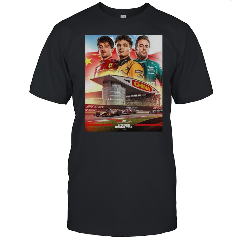 Race Week Formula 1 Chinese Grand Prix 2025 Lando Norris Charles Leclerc Fernando Alonso T-shirt Race Week Formula 1 Chinese Grand Prix 2025 Lando Norris Charles Leclerc Fernando Alonso T-shirt
