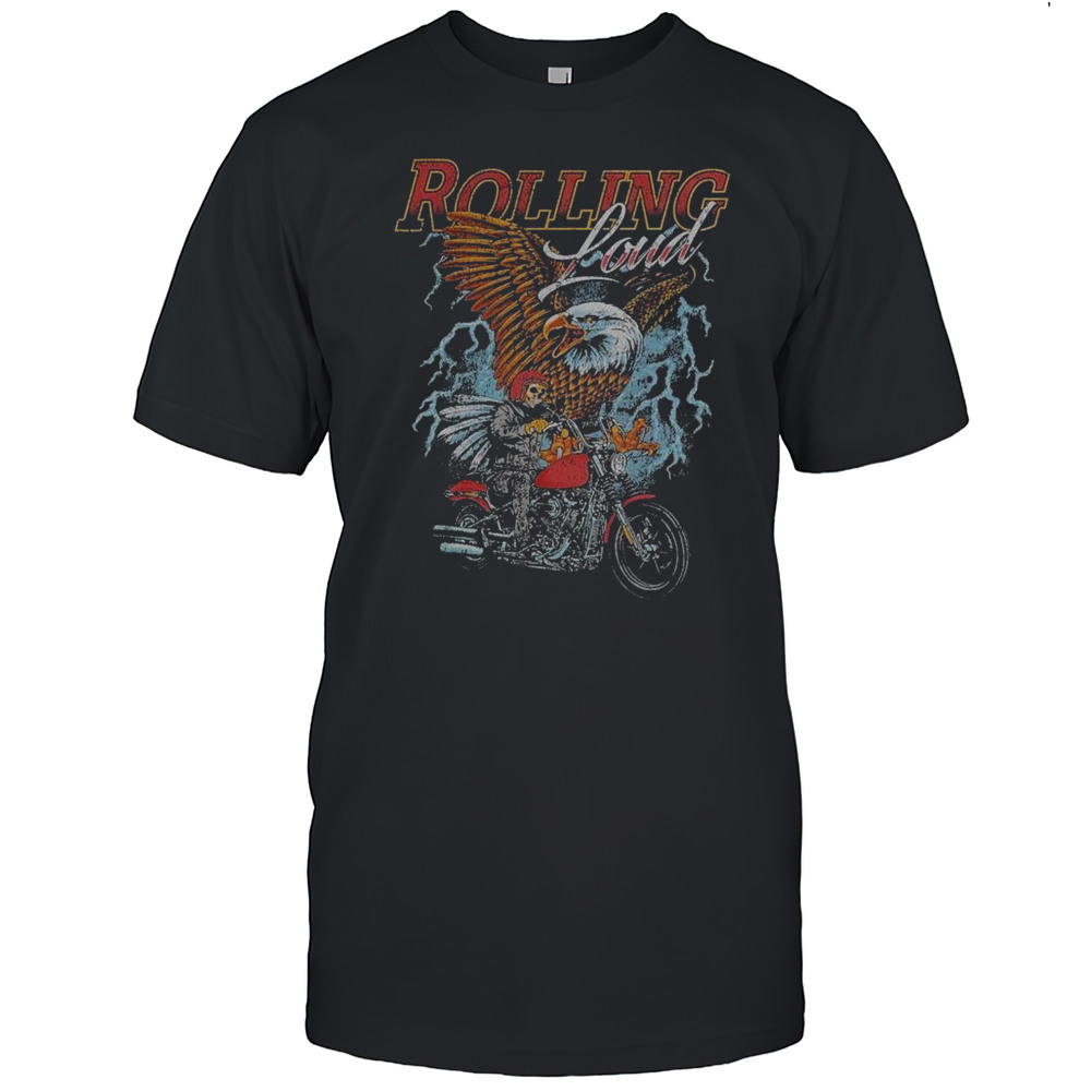 Rolling Loud Moto Eagle Skeleton T-shirt