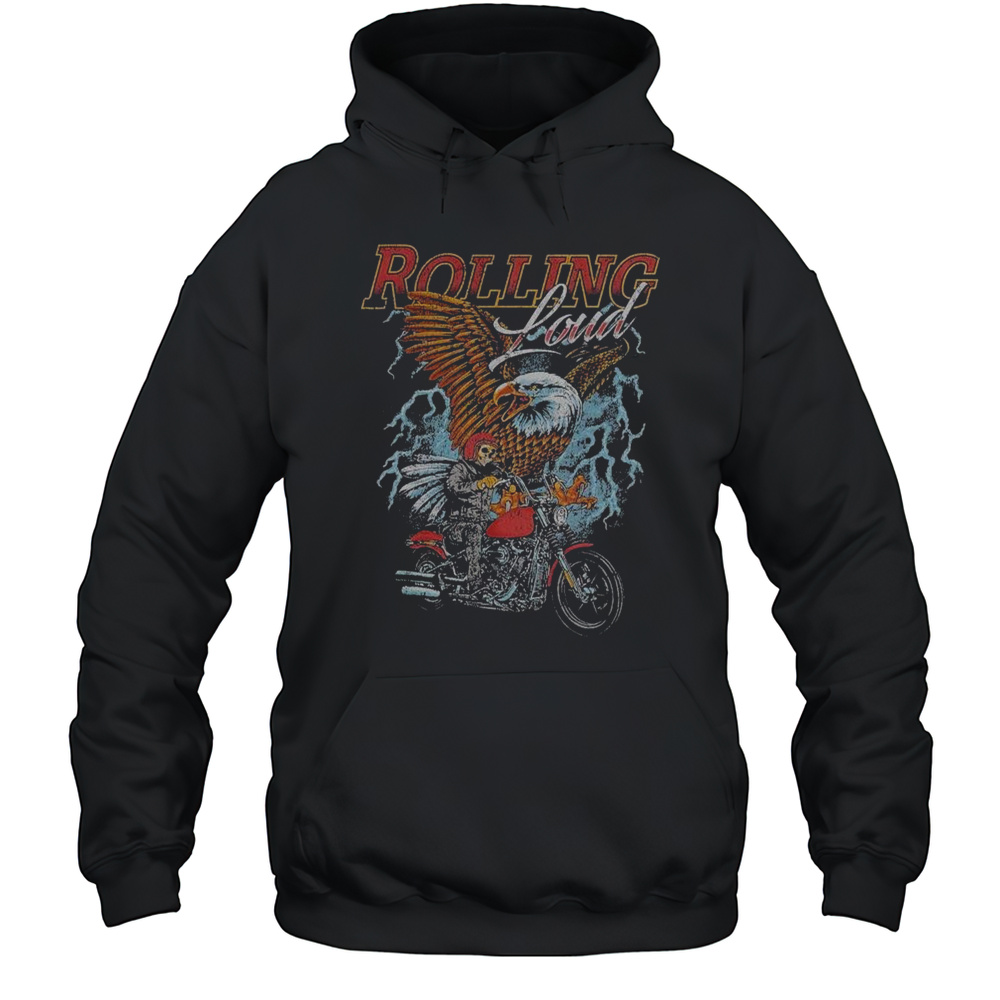 Rolling Loud Moto Eagle Skeleton T-shirt Unisex Hoodie