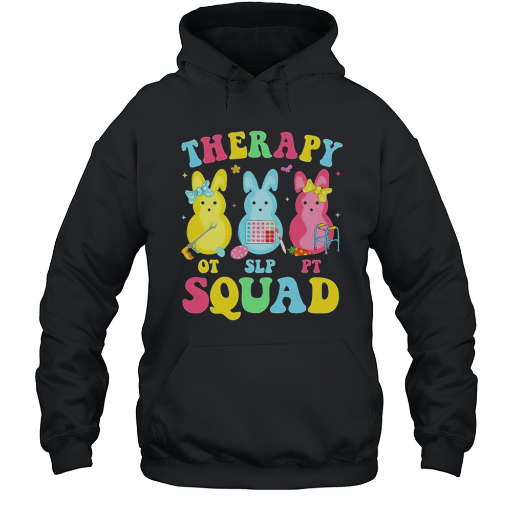 Therapy OT SLP PT Squad Easter Day Shirt Unisex Hoodie