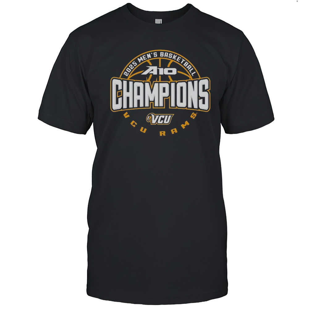 VCU Rams 2025 Atlantic 10 Mens Basketball Conference Tournament Champions Shirt