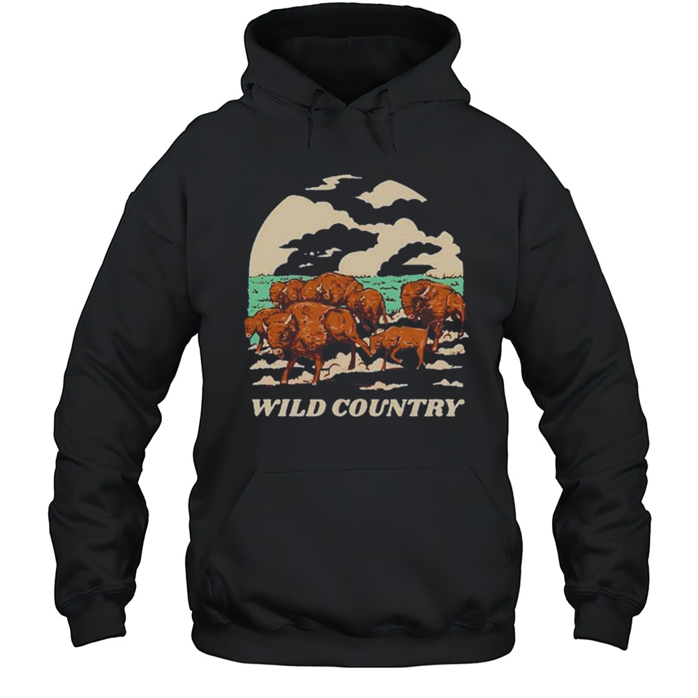 Wild Country Buffalo T-shirt Unisex Hoodie