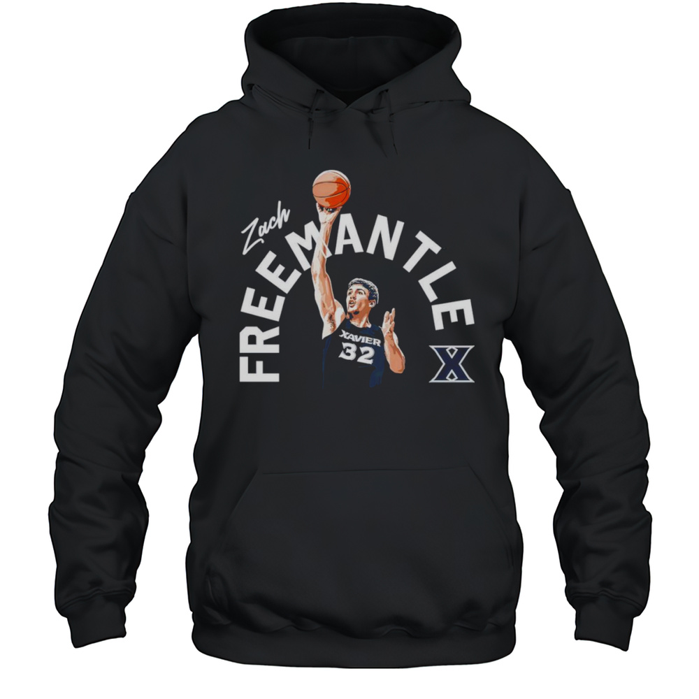Zach Freemantle Xavier Basketball Player Shirt Unisex Hoodie