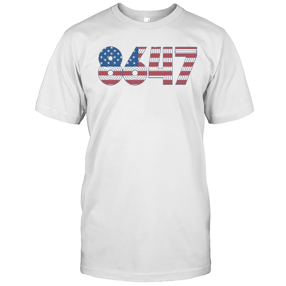 8647 Anti Trump American Flag T-Shirt