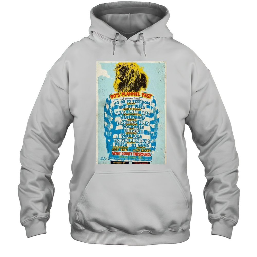 90s Flannel Fest October 3-4 2025 Grant County Fairgrounds In Moses Lake WA T-Shirt Unisex Hoodie