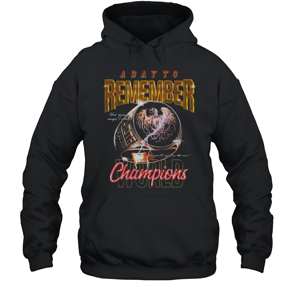 A Day To Remember Champs World Tour Australian Shirt Unisex Hoodie
