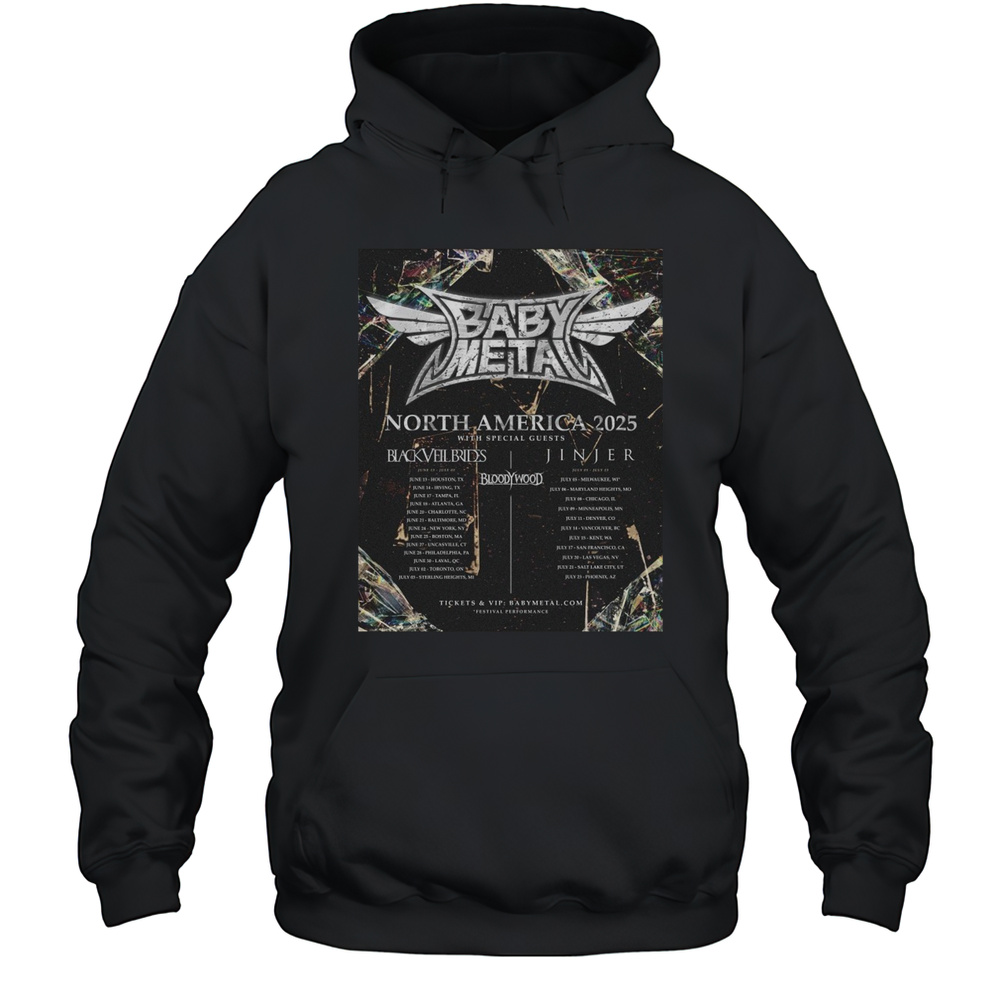 BabyMetal North America 2025 Tour Shirt Unisex Hoodie
