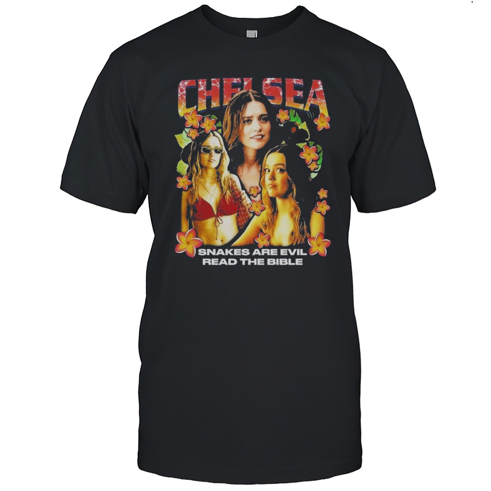 Chelsea Snakes Are Evil Read The Bible Rap White Lotus T-Shirt