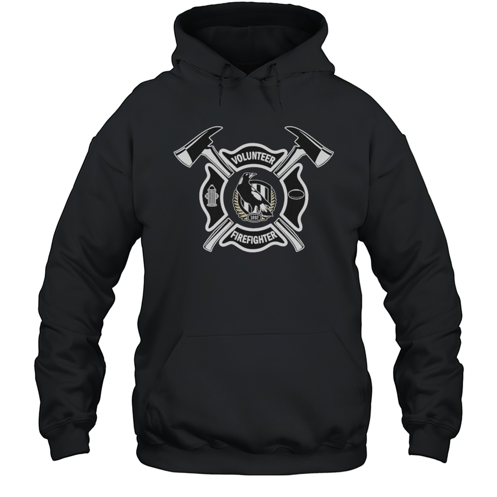 Collingwood Magpies Fire Dept Firefighter T-shirt Unisex Hoodie