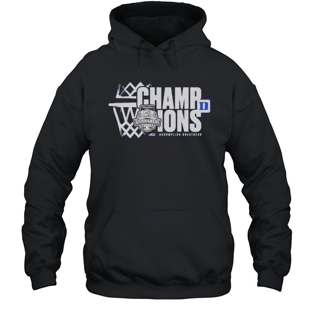 Duke Blue Devils 2025 ACC Mens Basketball Champions Shirt Unisex Hoodie