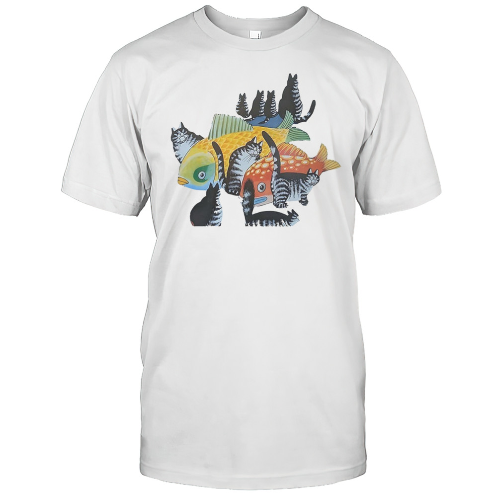 Fish And Cats Illusion Shirt