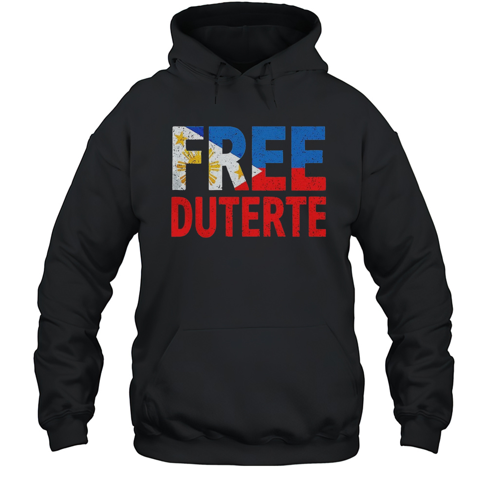 Free Duterte Supporter President Shirt Unisex Hoodie