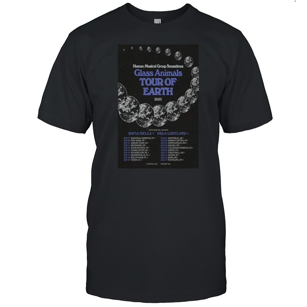Glass Animals Tour Of Earth 2025 Shirt