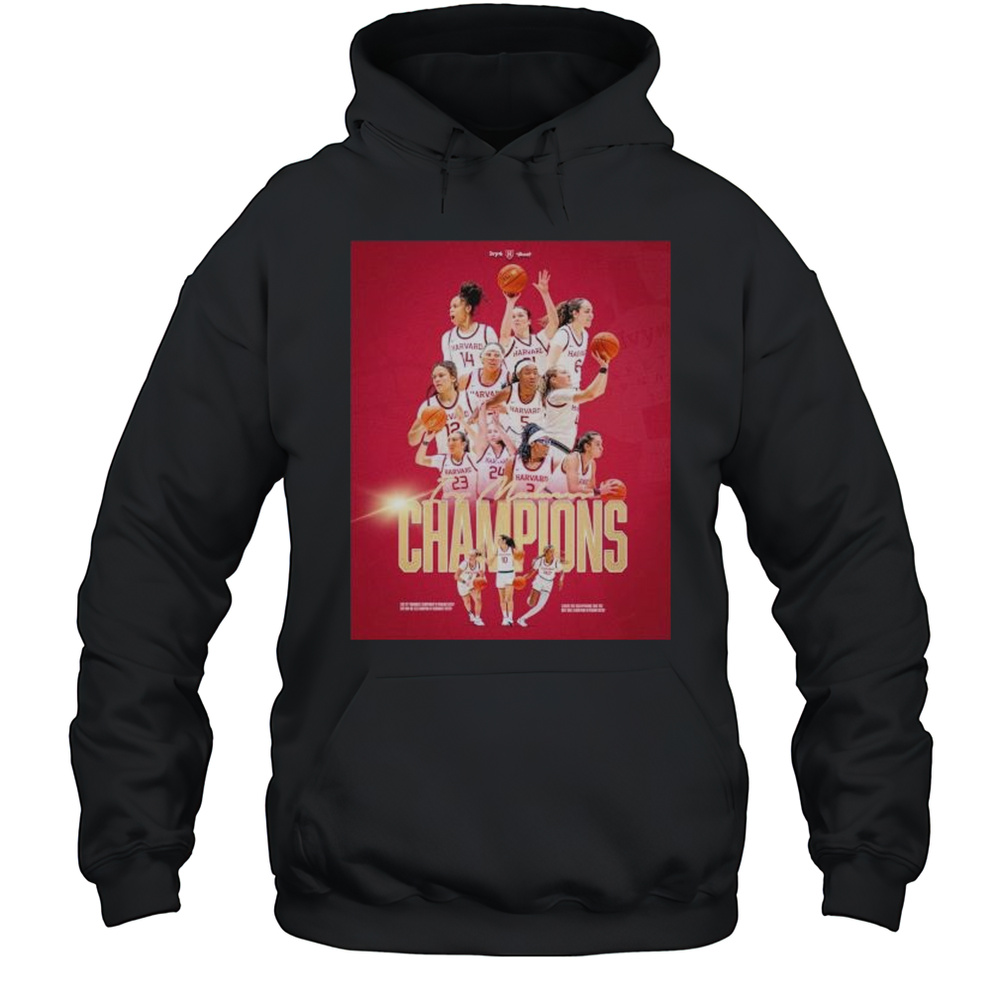 Harvard Crimson Womens Basketball Ivy Madness Champions Shirt Unisex Hoodie