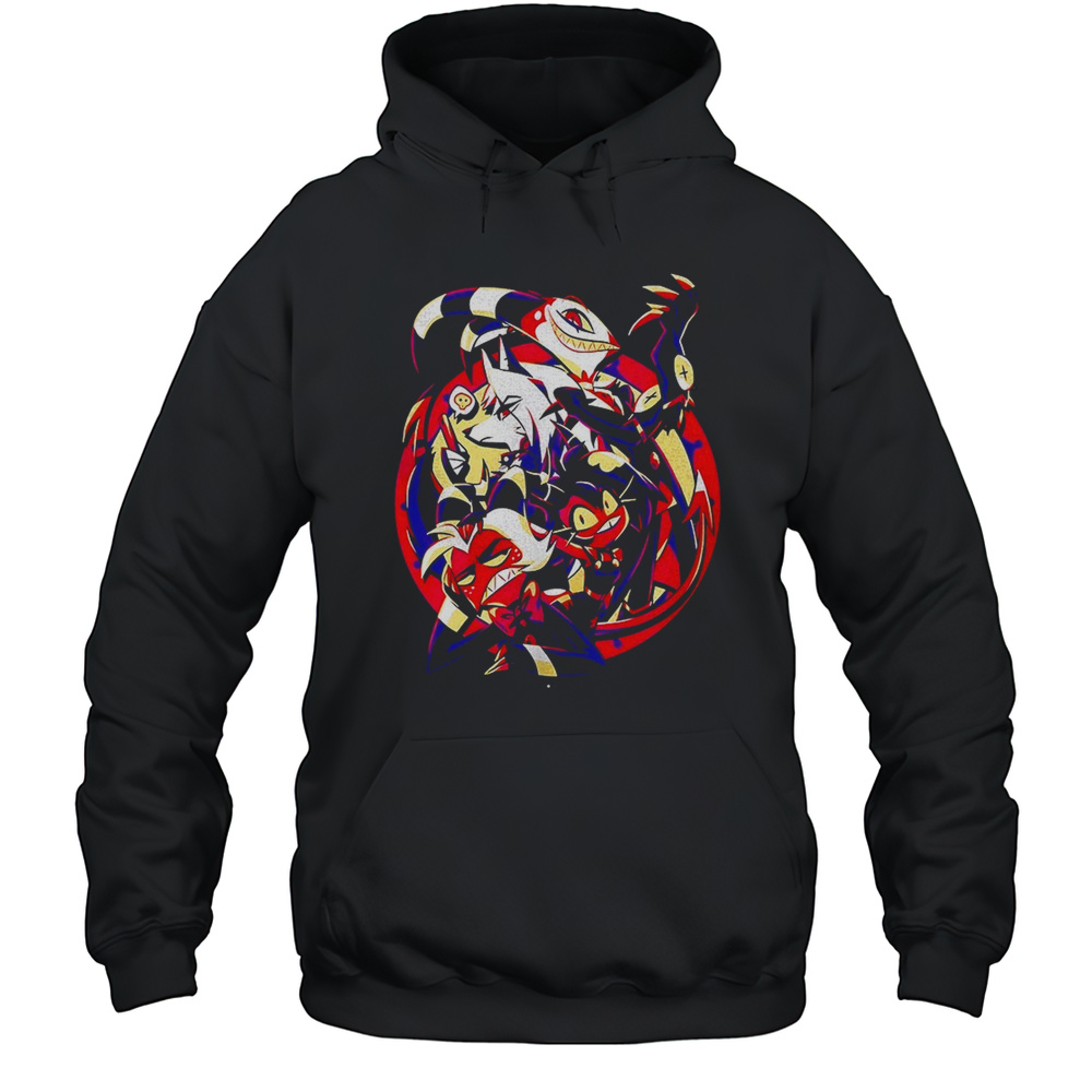 Hellish Cartoon Chaos Shirt Unisex Hoodie