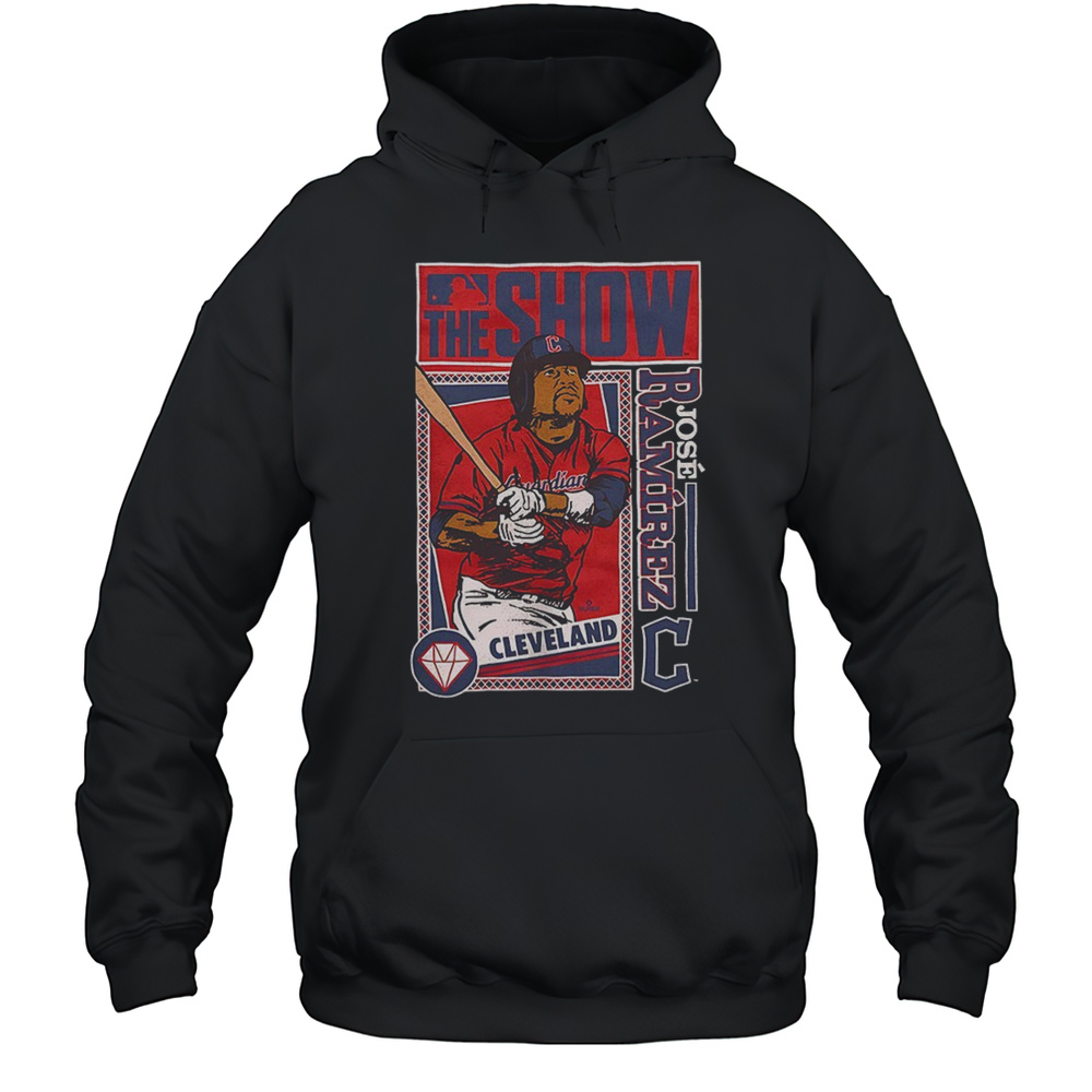 Jose Ramirez Cleveland Guardians MLB The Show Vintage Shirt Unisex Hoodie