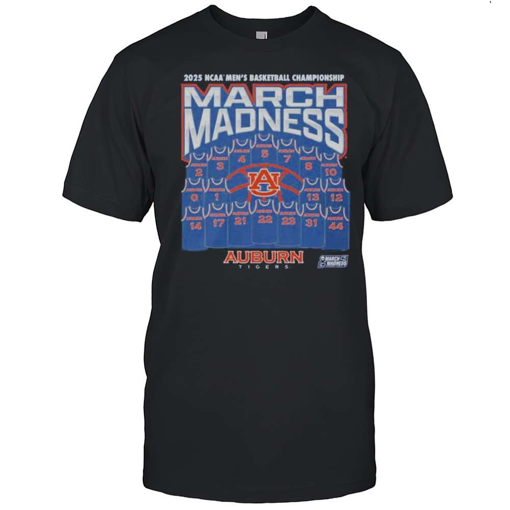 March Madness Auburn Tigers Jersey 2025 NCAA Mens Basketball Champions Shirt