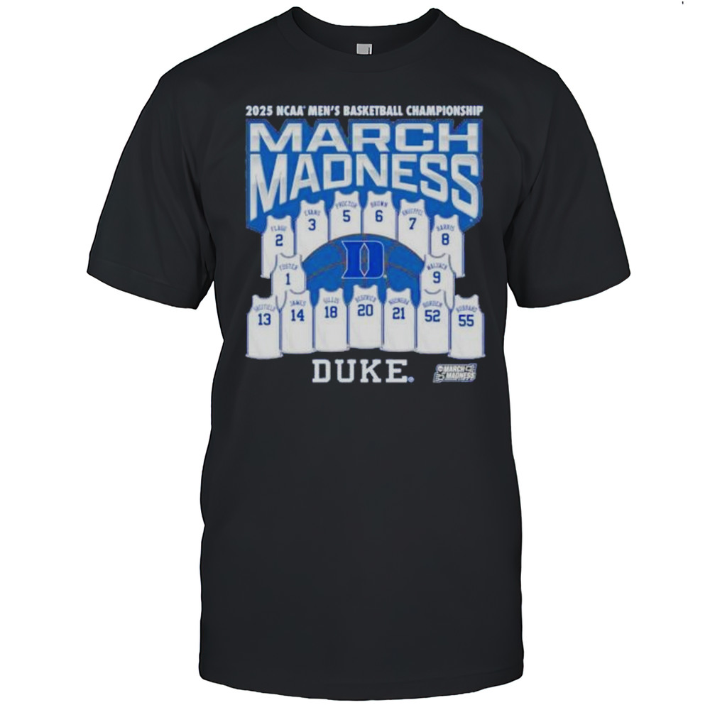 March Madness Duke Blue Devils Jersey 2025 NCAA Mens Basketball Champions Shirt