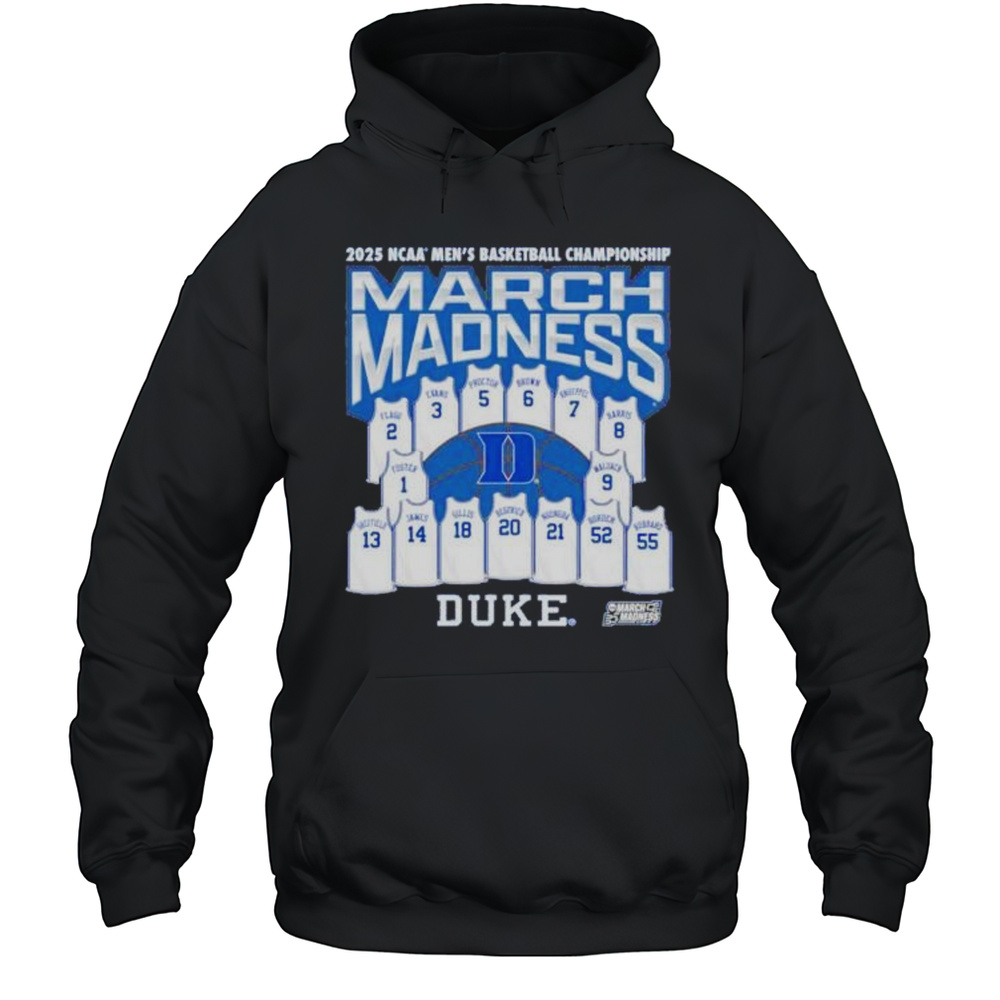 March Madness Duke Blue Devils Jersey 2025 NCAA Mens Basketball Champions Shirt Unisex Hoodie