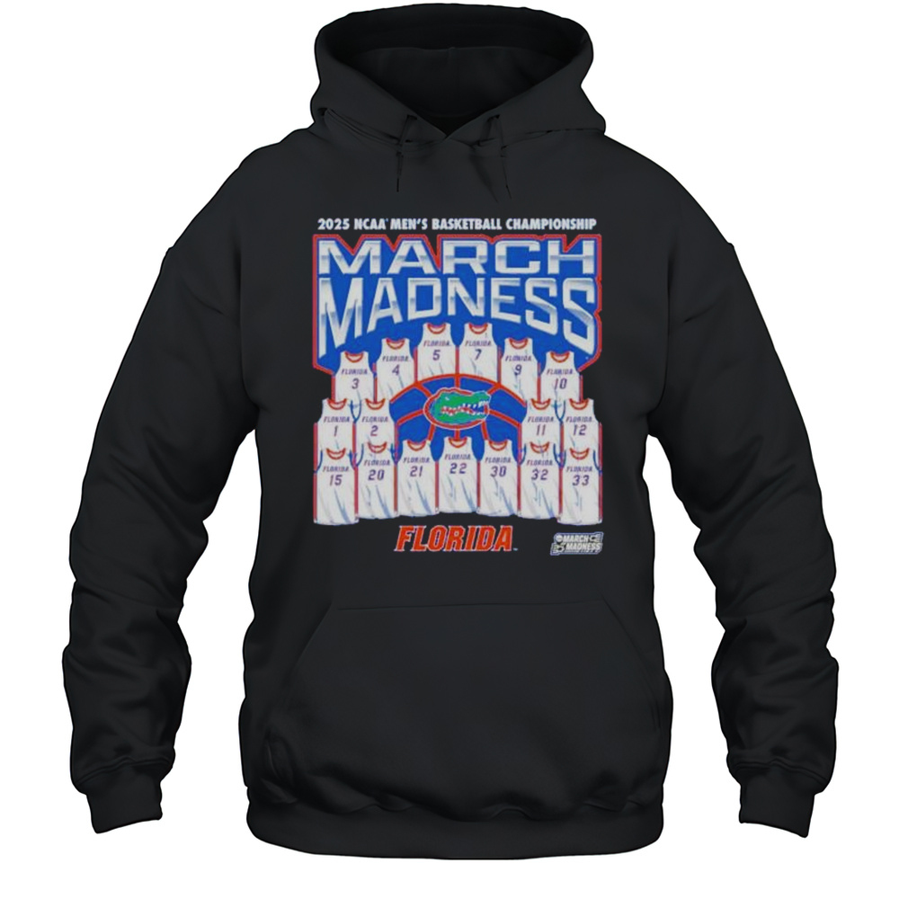 March Madness Florida Gators Jersey 2025 NCAA Mens Basketball Champions Shirt Unisex Hoodie