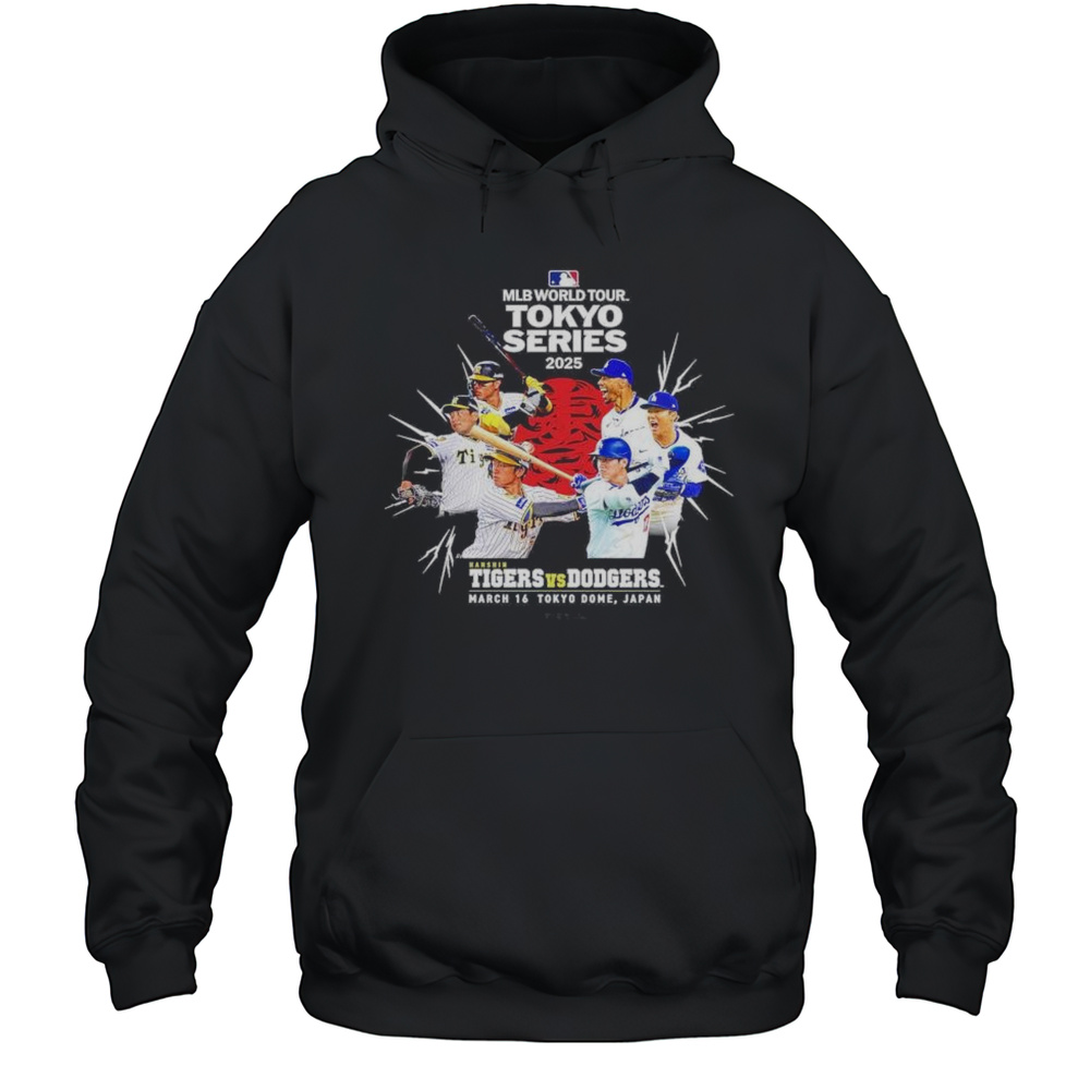 MLB Tokyo Series Hanshin Tigers Vs Los Angeles Dodgers March 16 Tokyo Dome Japan Shirt Unisex Hoodie
