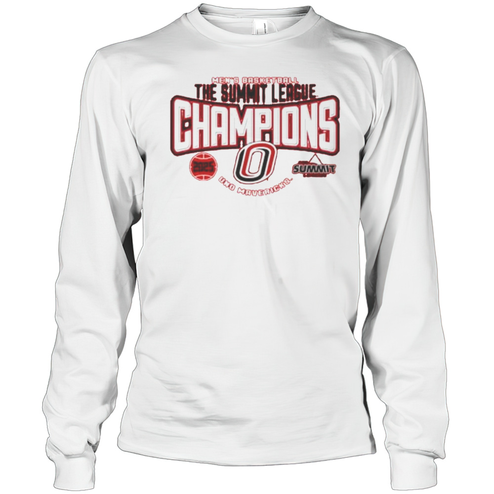 Omaha Mavericks 2025 Summit League Mens Basketball Tournament Champions Shirt Long Sleeved