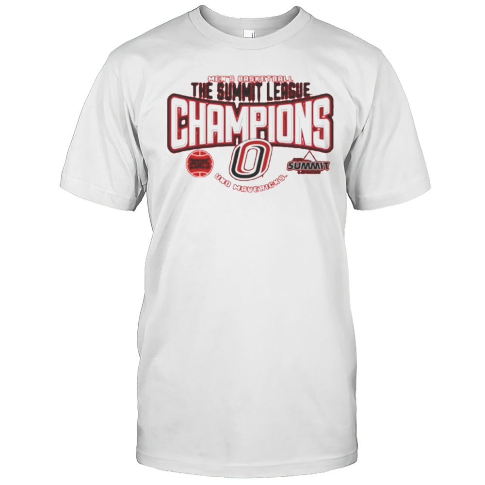 Omaha Mavericks 2025 Summit League Mens Basketball Tournament Champions Shirt