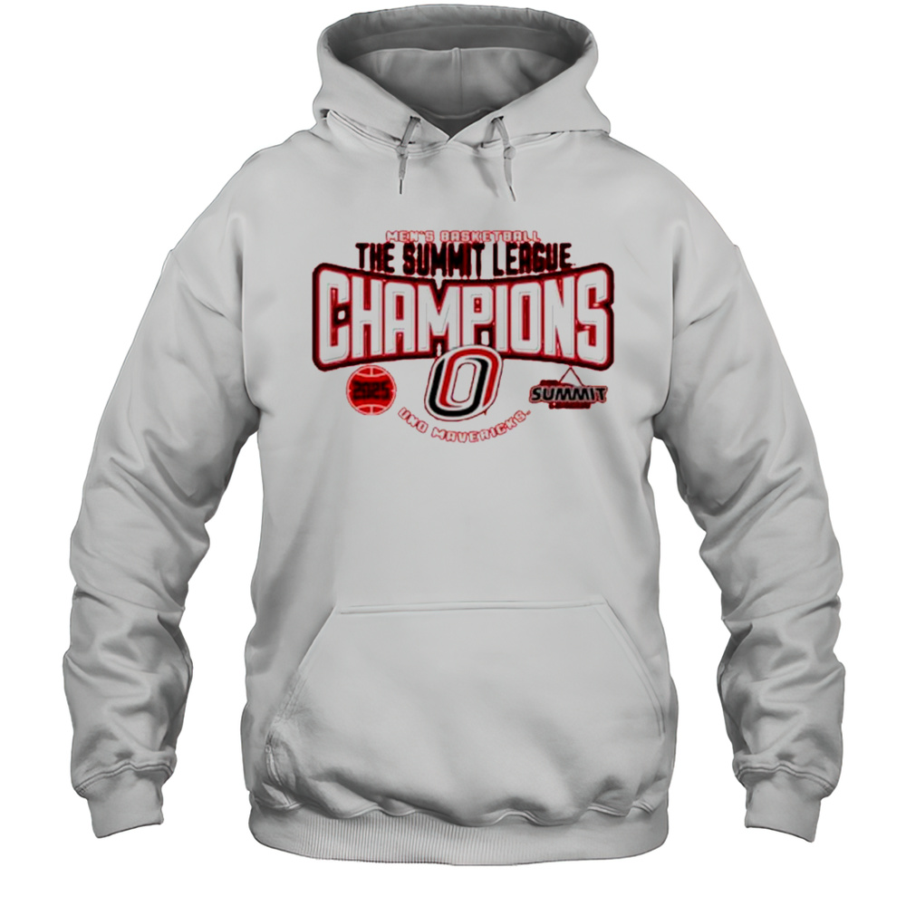 Omaha Mavericks 2025 Summit League Mens Basketball Tournament Champions Shirt Unisex Hoodie