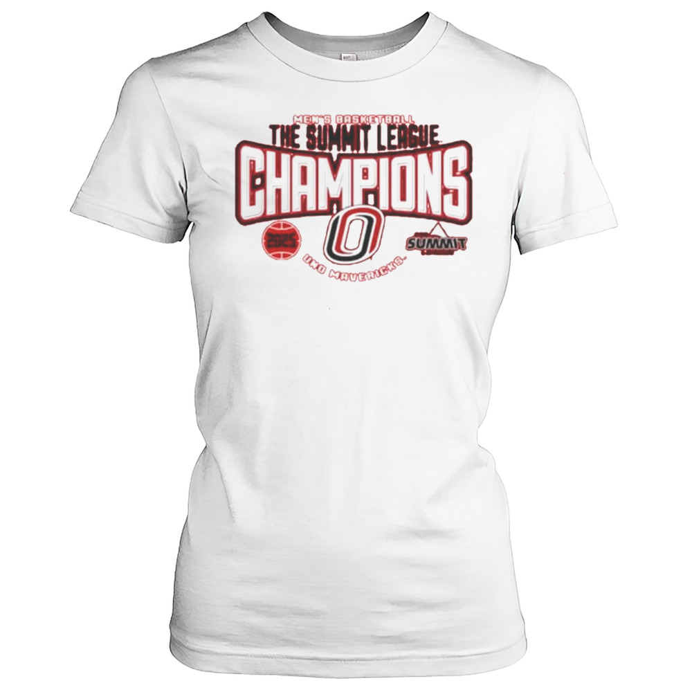 Omaha Mavericks 2025 Summit League Mens Basketball Tournament Champions Shirt Women's T-shirt