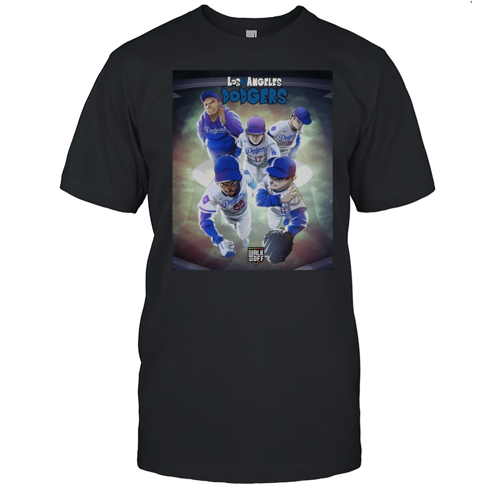 Poster Los Angeles Dodgers BR Walk-Off The Dodgers Title Defense Starts Today In Japan Dragon Ball Super T-shirt