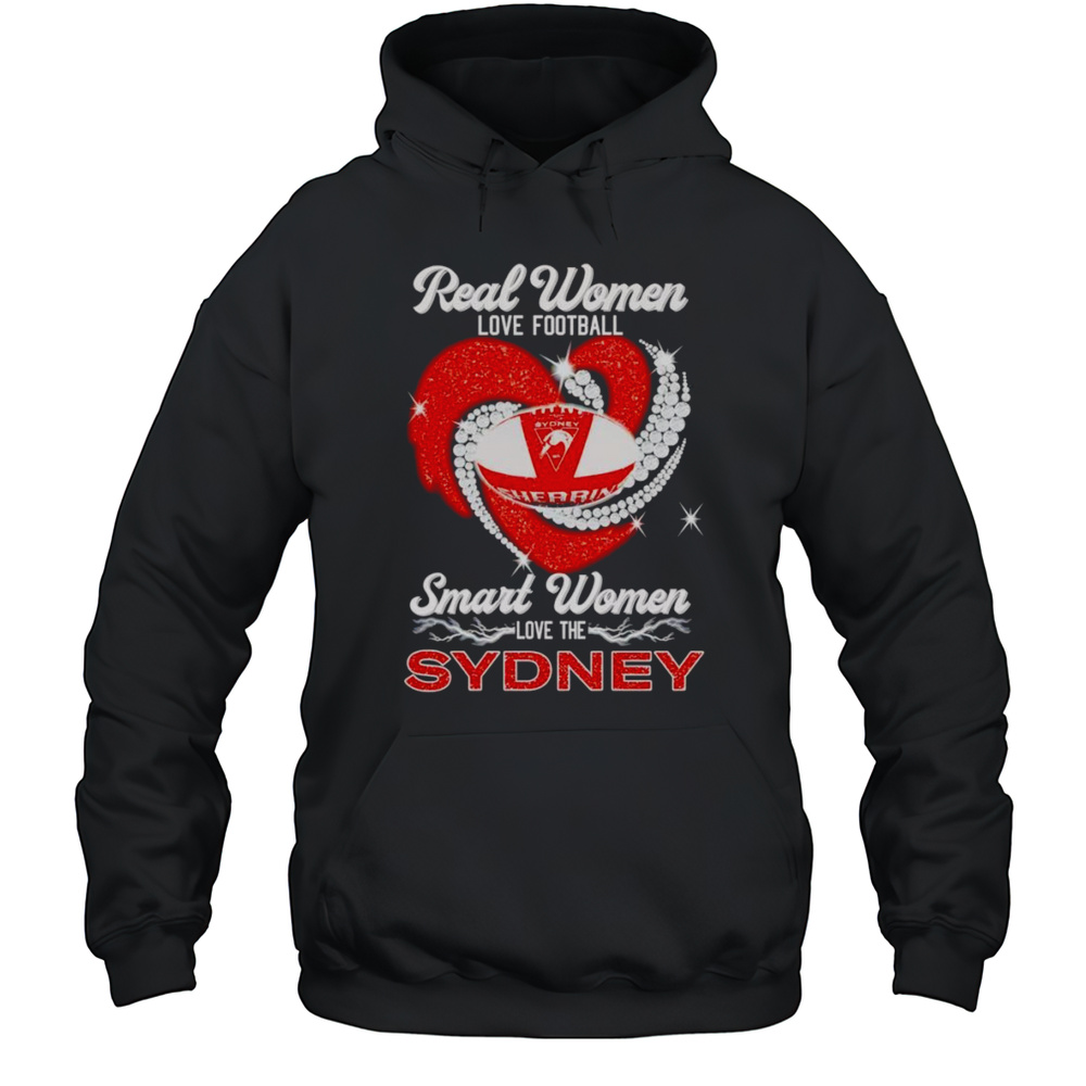 Real Women Love Football Smart Women Love The Sydney Diamond Shirt Unisex Hoodie