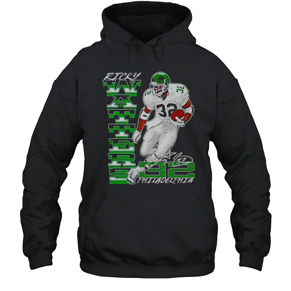 Ricky Watters Philadelphia Eagles Signature Shirt Unisex Hoodie