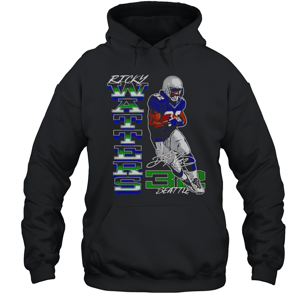 Ricky Watters Seattle Football Retro Shirt Unisex Hoodie