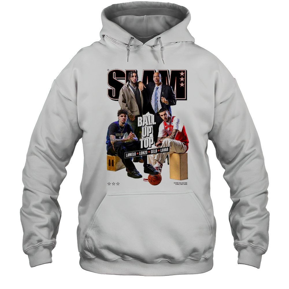 SLAM Cover Ball Up Top Lamelo Lonzo Gelo Lavar April May 2025 T-shirt Unisex Hoodie