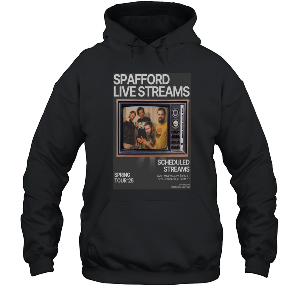 Spafford Live Streams Spring Tour 2025 Shirt Unisex Hoodie
