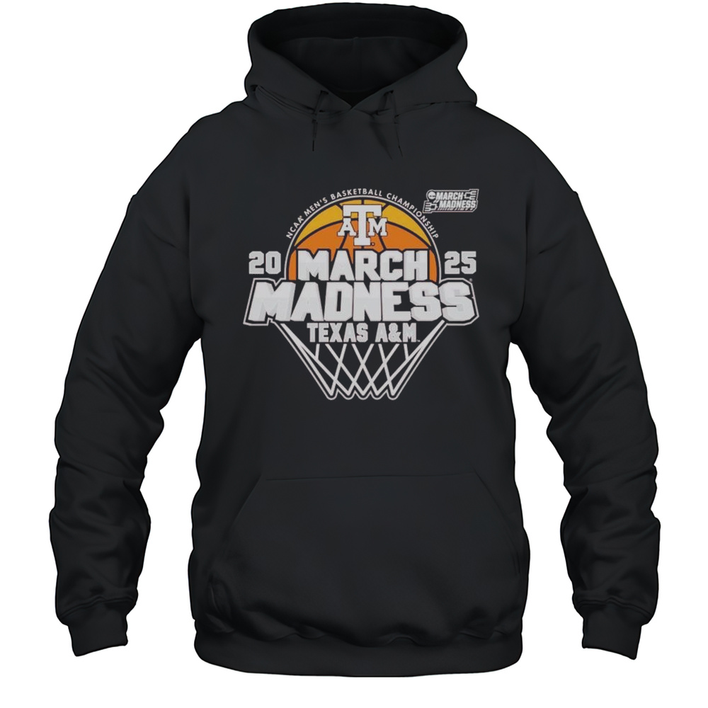 Texas AM Aggies 2025 March Madness NCAA Mens Basketball Championship Logo Shirt Unisex Hoodie