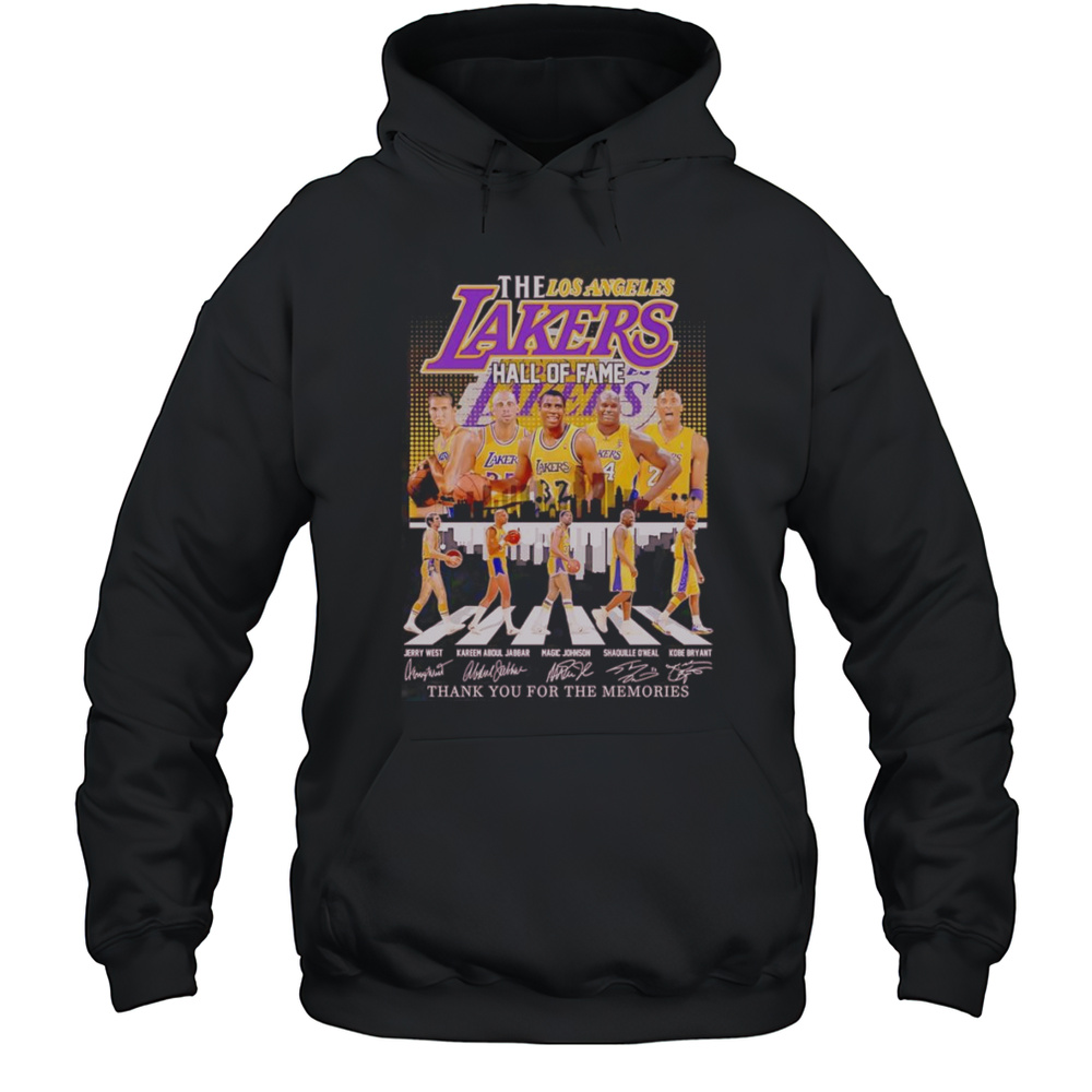The Los Angeles Lakers Hall Of Fame Thank You For The Memories Shirt Unisex Hoodie