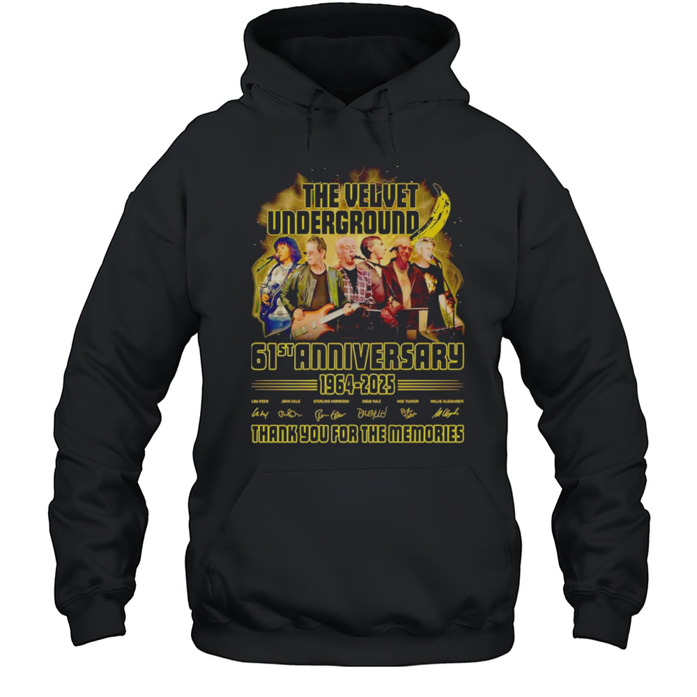 The Velvet Underground 61st Anniversary 1964 2025 Thank You For The Memories Shirt Unisex Hoodie