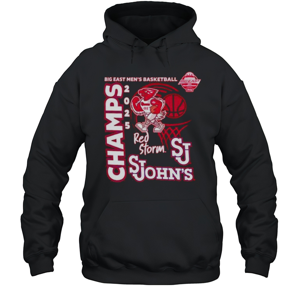 The Victory St Johns Red Storm 2025 Big East Mens Basketball Champs Shirt Unisex Hoodie
